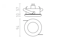 Acua Infälld Spotlight Vit 12V GU5,3 IP44