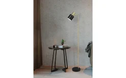 Adam Golvlampa E27 mattsvart/mattmässing