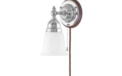 Adelborg - Förnicklad / Brytare / Brunt fäste