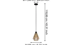 Adwickle Fönsterlampa 17cm Svart