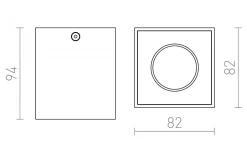 Agate I Takspotlight Matt vit GU10