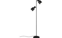 Agudo Golvlampa 2xE27 mattsvart