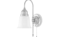 Ahlström - Förnicklad / Brytare / Vitt fäste