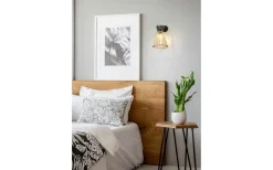 Alice Vägglampa E27 naturfärg/trä