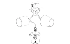 Almeida Plafond 59cm Färgmix