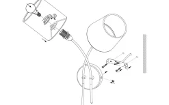 Almeida Vägglampa Svart