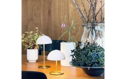 Along Uppladdningsbar Bordslampa 12/20cm 2 styck Beige/Mässing