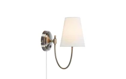 Amar Vägglampa Antik Mässing/Beige