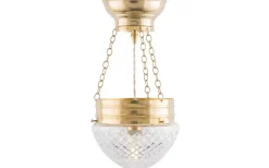 Ampelskärm 200 - Klart rutslipat kristallglas