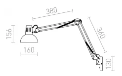 Ante Vägglampa Svart/Koppar E27