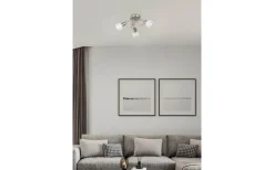 Antibes Spotlight 3-delad 45cm 3xE14 borstad stål