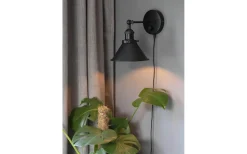 Anton Vägglampa Dimbar Svart
