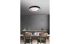 Arco Plafond LED 49cm mattsvart stjärnljus RGBW