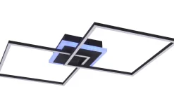 Arribo Plafond LED fyrkantig mattsvart RGBW