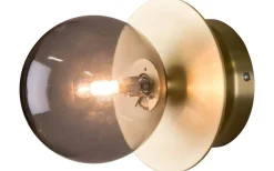 Art Deco Badrumslampa Mässing/Rök IP44