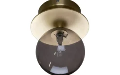 Art Deco Badrumslampa Mässing/Rök IP44