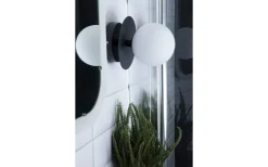 Art Deco Badrumslampa Svart/Vit IP44