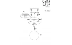 Art Deco Badrumslampa Svart/Vit IP44