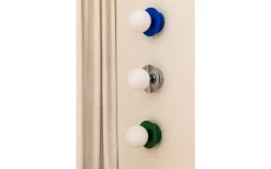 Art Deco Vägglampa/Plafond Krom/Vit IP44