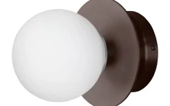 Art Deco Vägglampa/Plafond Bronze/Vit IP44