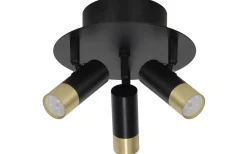 Artemis Takspotlight 23cm Svart/guld