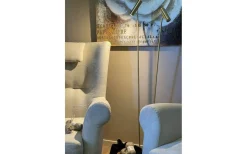 Artic Golvlampa Dubbel 137cm LED 2x6W 3000K Matt Mässing