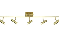 Artic Takspotlight 106cm LED 5x6W 3000K Matt Mässing