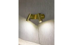 Artic Vägglampa Dubbel 30cm LED 2x6W 3000K Matt Mässing