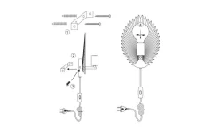 Aruba Vägglampa Guld