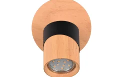 Aruni Spotlight GU10 trä/matt svart