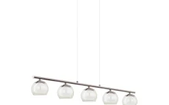 Ascolese Taklampa 90cm LED 3000K 5x3,3W Nickel