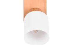 Assam Spotlight E14 trä/vit