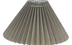 Astrid Lampskärm Ø40cm Veckad Linne Beige