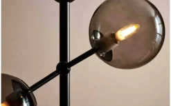 Atom Golvlampa 155cm Svart/Smoke