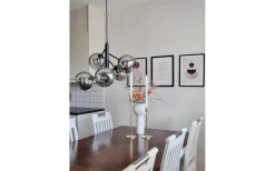 Atom Taklampa 48cm Svart/Rök