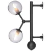 Atom Vägglampa Antik Svart/Smoke