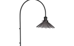 August Vägglampa Veckad 60cm Svart