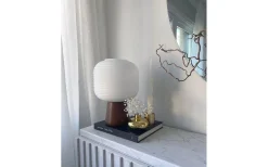 Aura Bordslampa 28cm Bruntbets/Vit