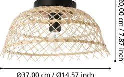 Ausnby Plafond 37cm Natur/Svart