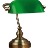 Bankers Bordslampa 25cm Grön