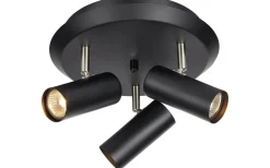 Barcelona Takspotlight Svart 3L