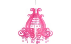 Barock Taklampa 45cm Cerise
