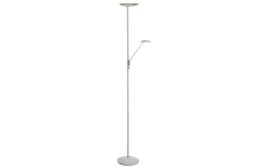 Barone 2L Golvlampa 1,8m LED CCT 27W+7W Dimbar Sand/Nickel