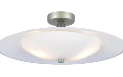 Baroni Plafond Ø46cm Borstat Stål/Opal