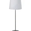 Base Bordslampa 58cm Silver med vit skärm