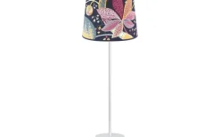 Base Bordslampa 58cm Vit med mönstrad skärm