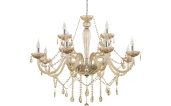 Basilano Kristallkrona 12-Arm 100cm Konjak