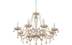 Basilano Kristallkrona 8-Arm 82cm Konjak