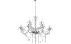 Basilano Kristallkrona 12-Arm 100cm Krom