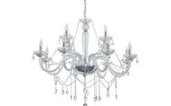 Basilano Kristallkrona 12-Arm 100cm Krom